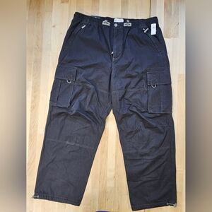 NWT Y2K GAP Parachute Baggy  Cargo Pants XL Gray Moonless Night Ret @$90 Sum '25